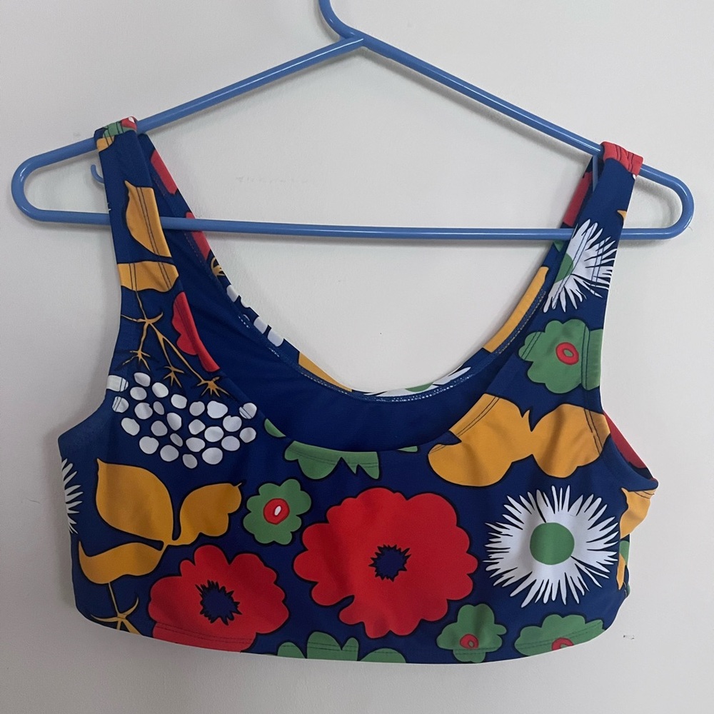 Floral Print Bathing Suit Top